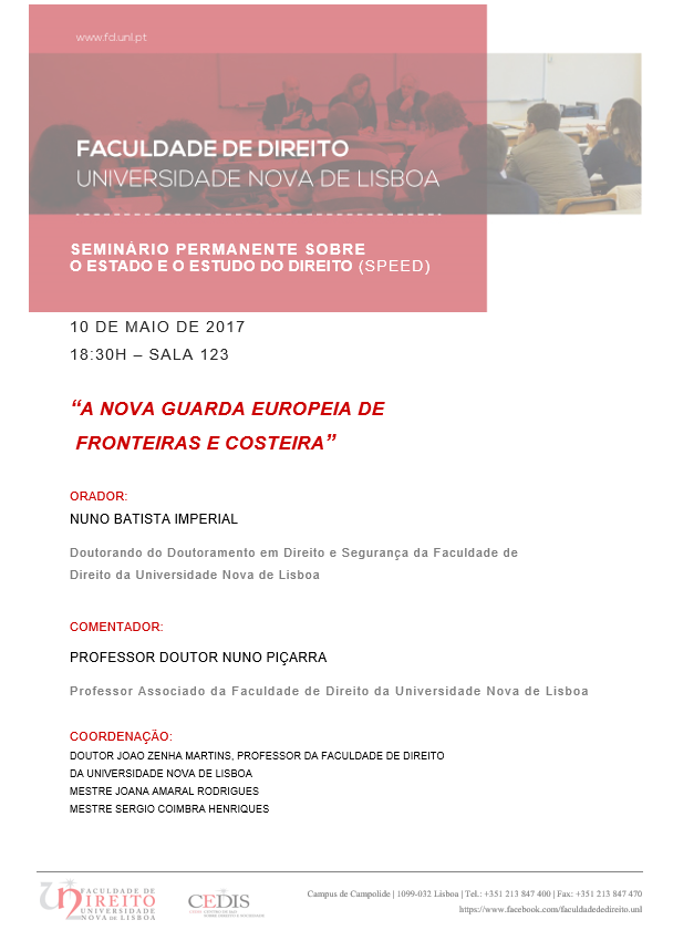 10 de Maio: Speed - A Nova Guarda Europeia de Fronteiras e Costeira